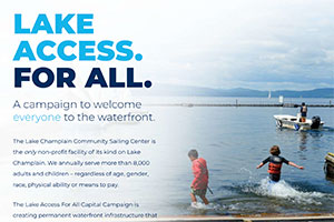 Community Sailing Center: “Lake Access. For All.” Campaign Microsite