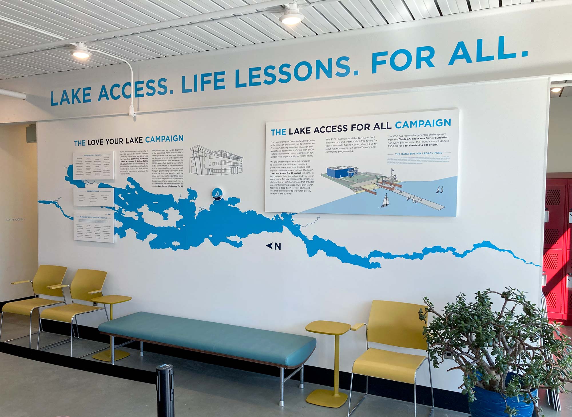 CSC Donor Wall installation view