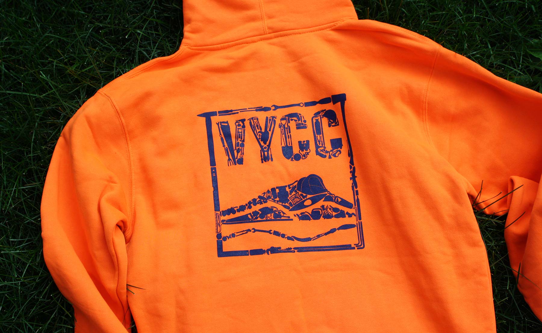 VYCC hoodie back print